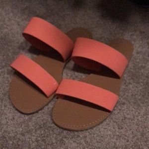 Coral sandals